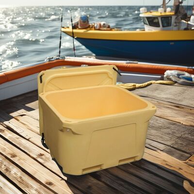 Caja de refrigeración de 1000L con material LLDPE y aislamiento de espuma de PU para almacenamiento industrial de pescado